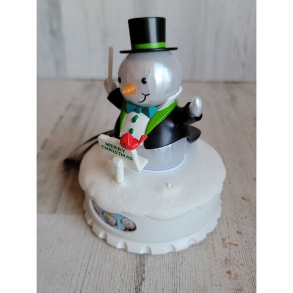 Hallmark band conductor snowman animated Xmas figure concert - Picture 2 of 8